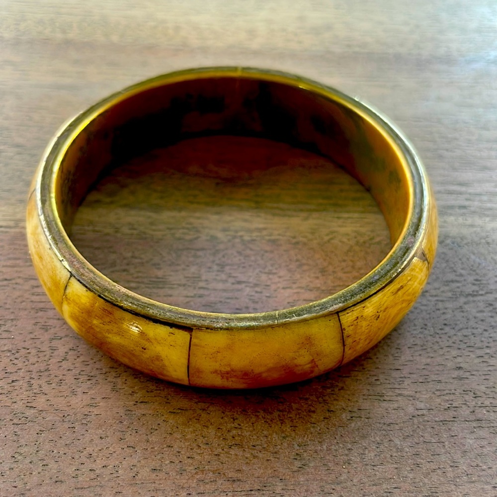 Gara Danielle Bone & Brass Bangle